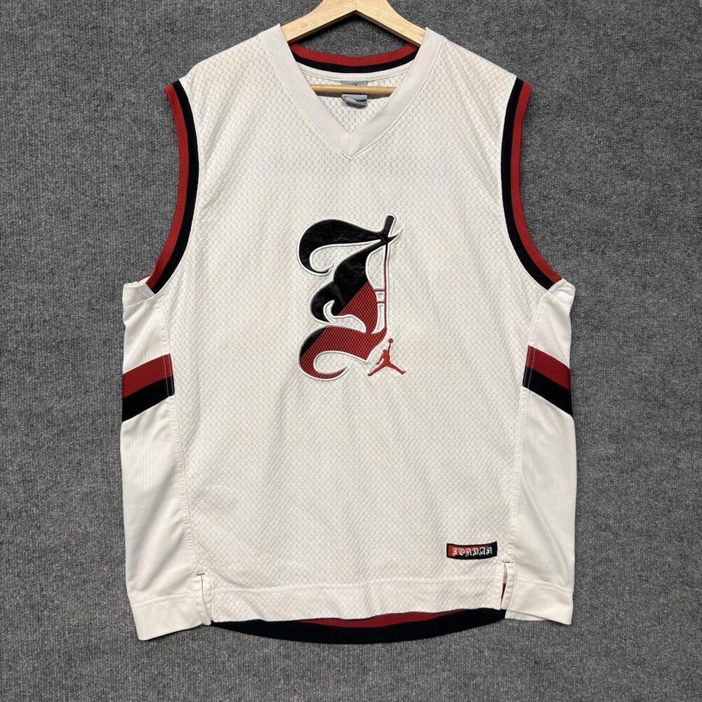 VINTAGE Michael Jordan Brand #23 Basketball Jersey Mens Size XL RARE Y2K Mesh